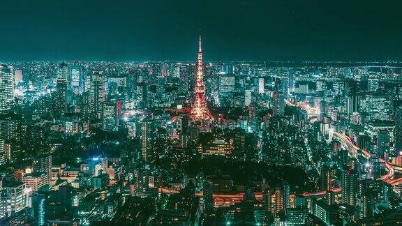 东京城市夜景日本