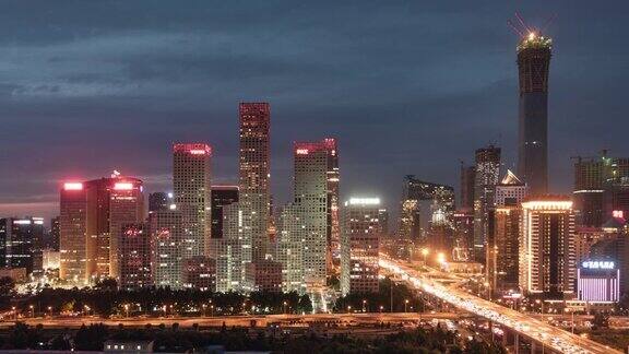 DowntownBeijingatNight中国北京