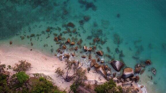 航拍:澳大利亚的自然风光菲茨罗伊岛的海滩