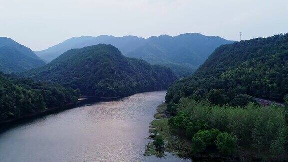 中国江西静安水库的风景
