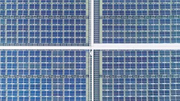 太阳能发电厂鸟瞰图