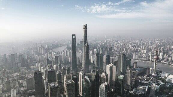 上海的高空摄影和鸟瞰图
