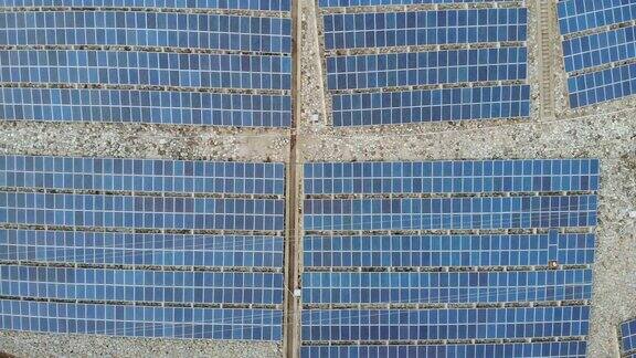 太阳能电池板鸟瞰图