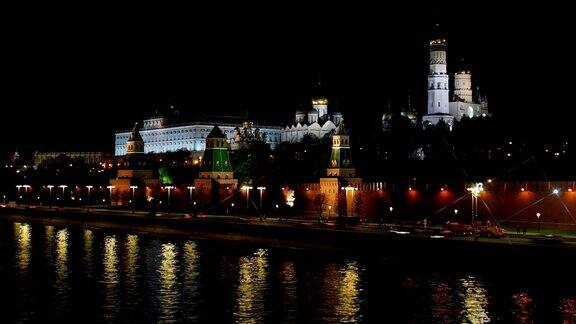 克里姆林宫和克里姆林宫的河堤莫斯科