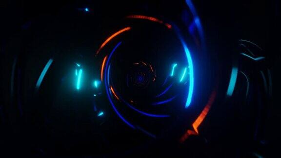 霓虹灯迪斯科频闪舞蹈在这个VJ循环背景