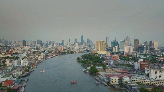 湄南河曼谷航拍