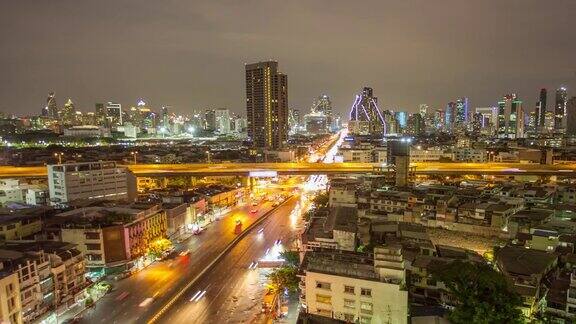 4K时间推移:曼谷夜景泰国