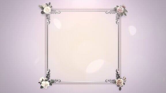 粉色镜框配复古花