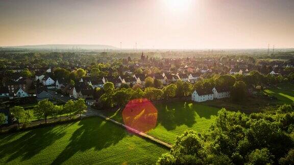 德国郊区鸟瞰图