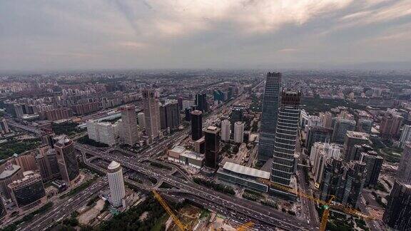 市中心和繁忙的道路交叉口北京中国