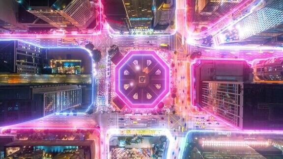 新加坡城市鸟瞰图采用数据网络连接技术理念智慧城市概念、通信网络、物联网概念