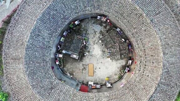 福建土楼(客家圆屋)高视角