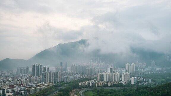 迷雾山的日出