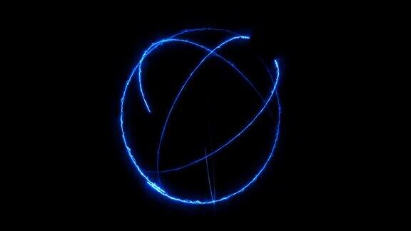 原子旋转无限移动的六线蓝雷霹雳能量