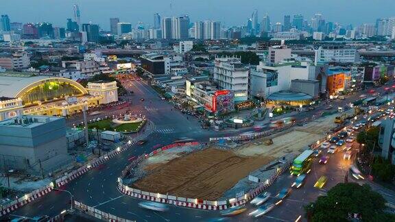 泰国曼谷从早到晚时光流逝