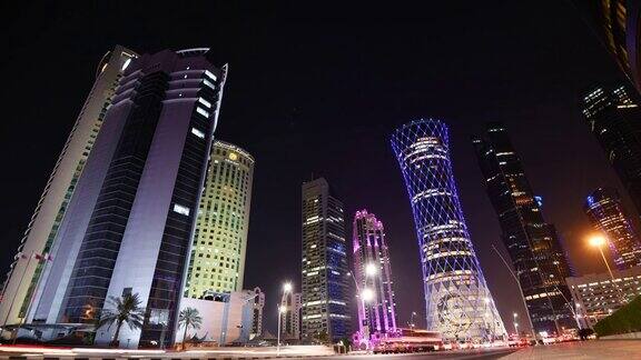 卡塔尔多哈建筑和生活在卡塔尔