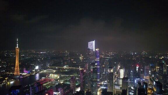 放大广州夜景