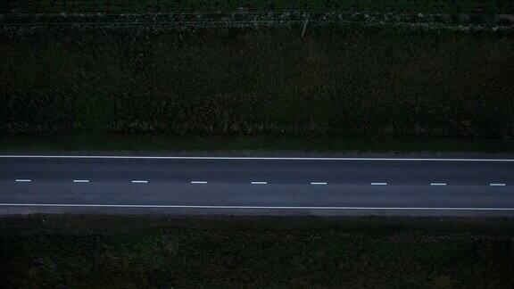 野外道路鸟瞰图