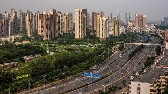 中国的高速公路时间流逝