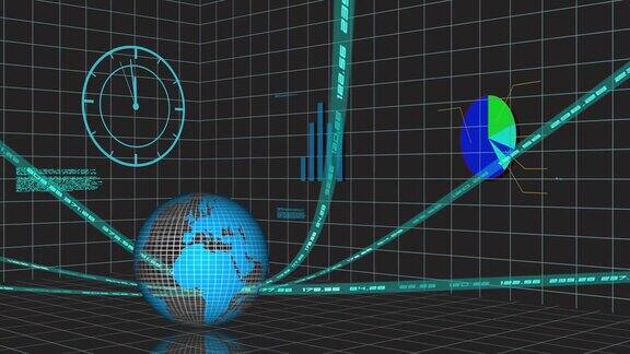 金融和股市数据动画