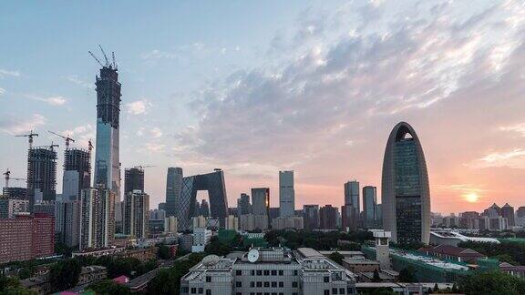 ZODowntownBeijingatSunset北京中国