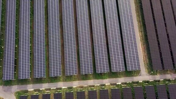 太阳能农场俯视图