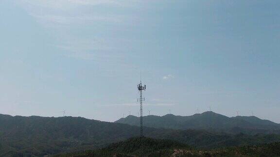 偏远山区的手机信号塔
