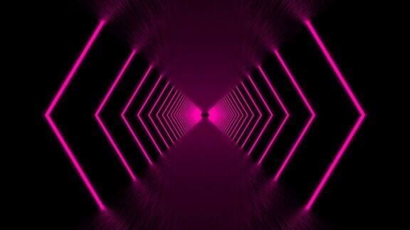 粉色环形抽象背景隧道