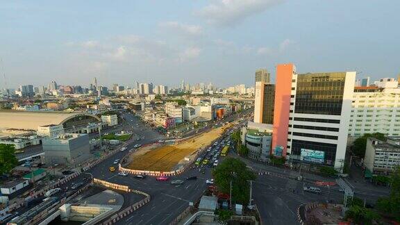 曼谷交通堵塞时光流逝