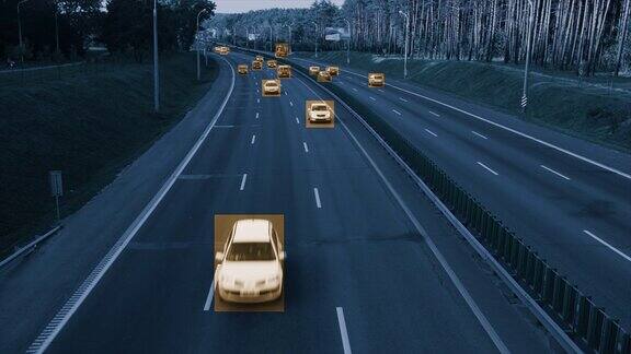 摄像头监控高速公路上的车辆识别跟踪数据