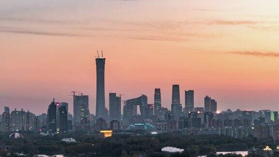 TU北京市区昼夜转换北京中国