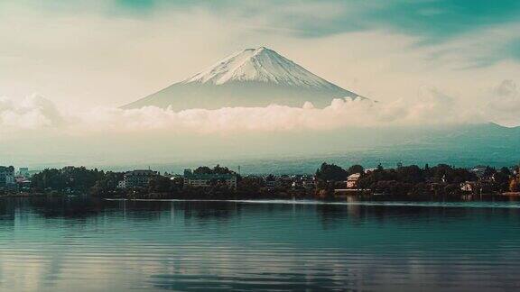 日本川口町的富士山