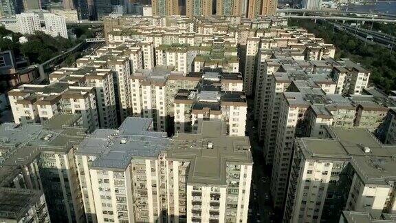 香港的老建筑和现代摩天大楼城市城市