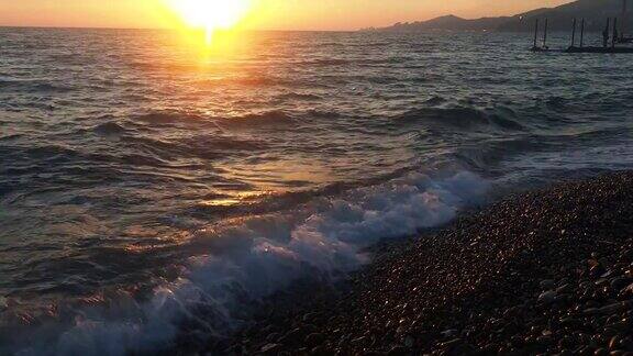 海上日落