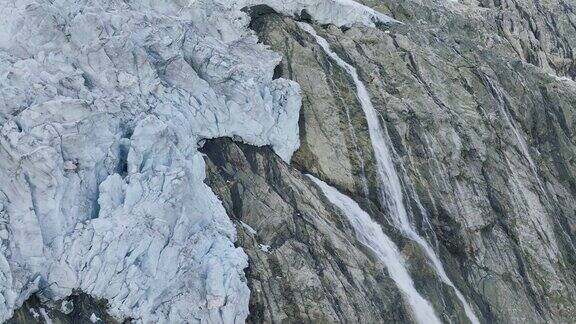 挪威冰川鸟瞰图