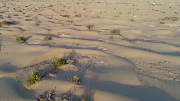 中国新疆沙漠景观航拍