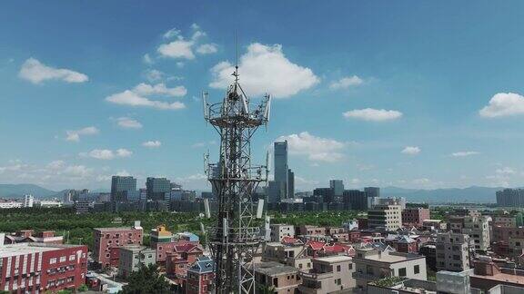 城市5G手机信号基站