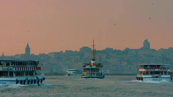 4k:全景伊斯坦布尔的场景