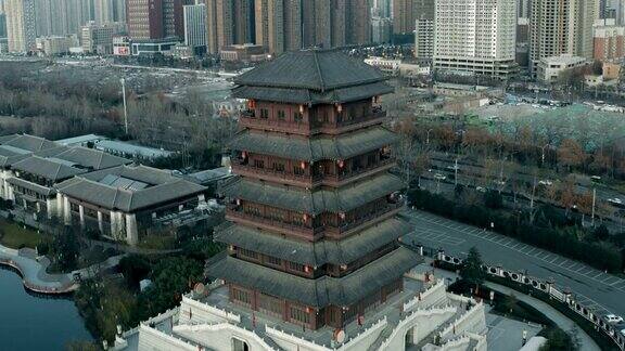 中国古典宝塔-大风亭西安中国