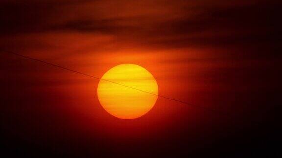 普吉岛的日落景观时光流逝