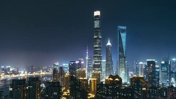 上海摩天大楼的夜晚