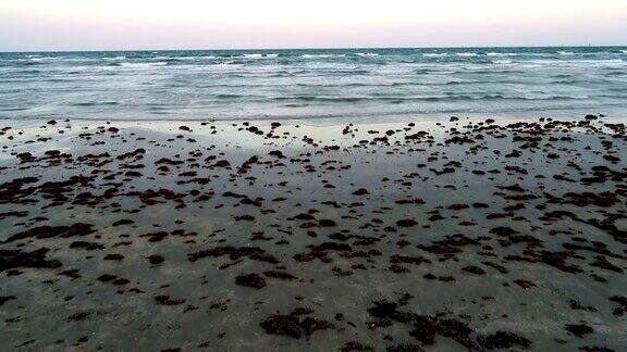 在天堂般的海滩上无人驾驶飞机俯瞰着帕德雷岛