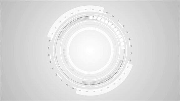 灰色技术未来的用户界面视频动画