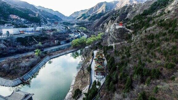 居庸关长城鸟瞰图北京中国