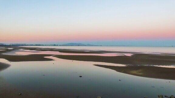 鸟瞰图北戴河风景区迷人的海滩和浅滩河北中国鸟瞰图北戴河风景区迷人的海滩和浅滩河北中国鸟瞰图charmi