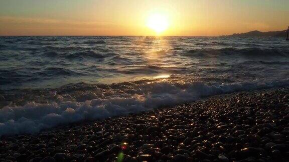 日落时的海景