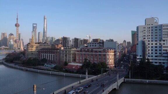 日落时分的实时上海