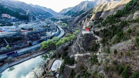 居庸关长城鸟瞰图北京中国