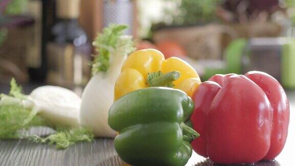 生食切蔬菜健康食品五彩缤纷的美食