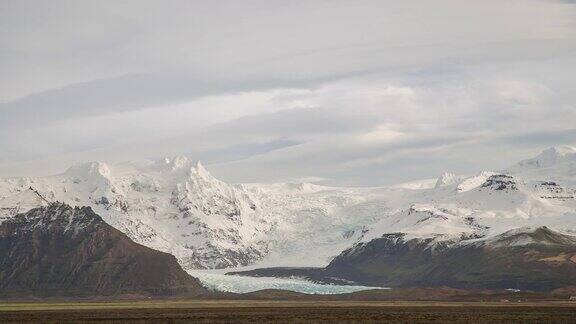 延时摄影:冰岛Skaftafell冰川国家公园
